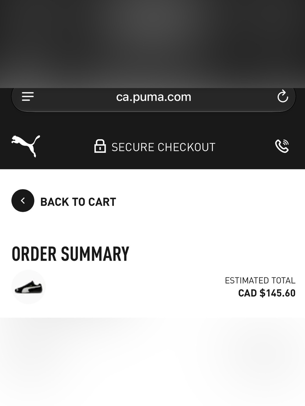 Puma Black Suede Sneakers with White Formstrip and Gold Logo -SpeedCat OG - Picture 4 of 4